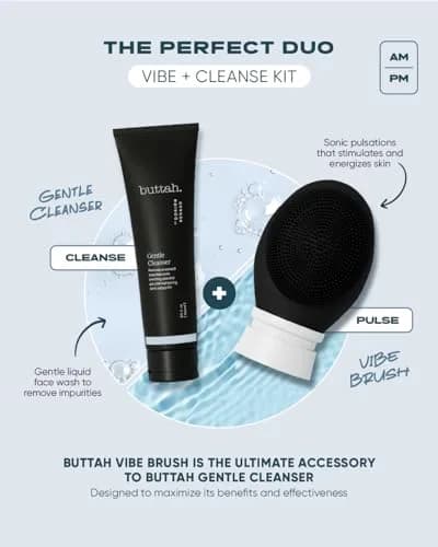 Buttah Skin by Dorion Renaud Buttah Vibe Cleansing Brush with Stand | Sonic Pulsating Face Brush for Deep Cleansing & Gentle Exfoliation thumbnail 7