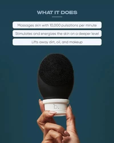 Buttah Skin by Dorion Renaud Buttah Vibe Cleansing Brush with Stand | Sonic Pulsating Face Brush for Deep Cleansing & Gentle Exfoliation thumbnail 3