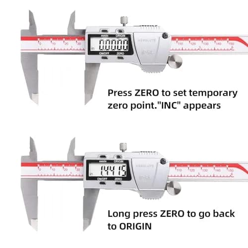 VINCA Absolute Origin IP54 Digital Caliper 150mm (6 Inch) | Precision Measurement with Glass Scale thumbnail 4