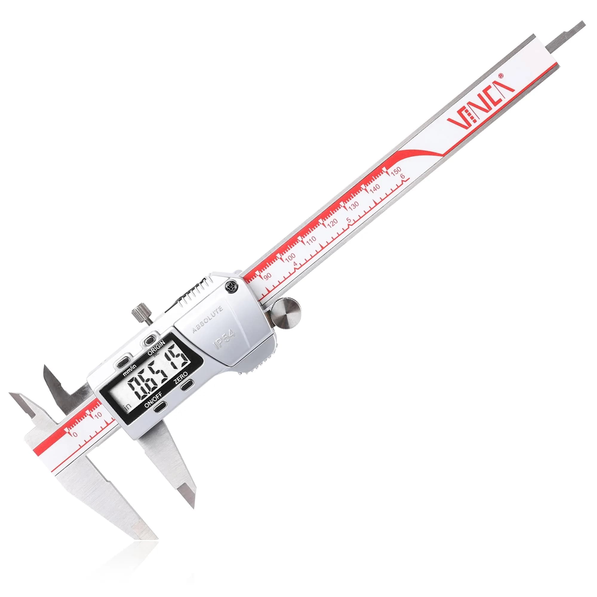 VINCA DCLA-0805 Digital Caliper 200mm (8 Inch) | IP54 Stainless Steel Precision Measurement — DCRA-0605 6" ORIGIN NO DATA TRANSFER