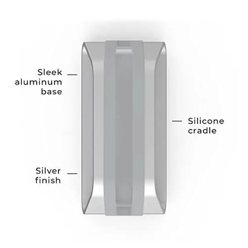 HumanCentric Vertical Laptop Stand for MacBook Pro & Air, Aluminium, Silver | Fits 2016-2025 Models thumbnail 6
