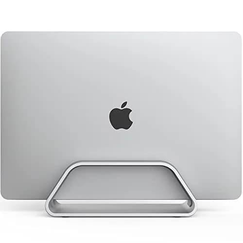 HumanCentric Vertical Laptop Stand for MacBook Pro & Air, Aluminium, Silver | Fits 2016-2025 Models thumbnail 1