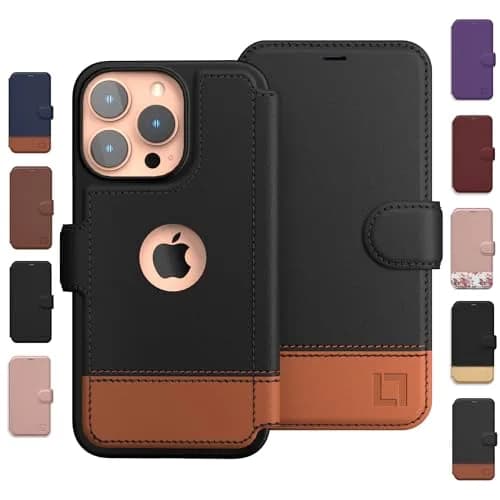 LUPA Legacy iPhone 13 Pro Max Wallet Case | Slim Durable Faux Leather Folio Cover thumbnail 1