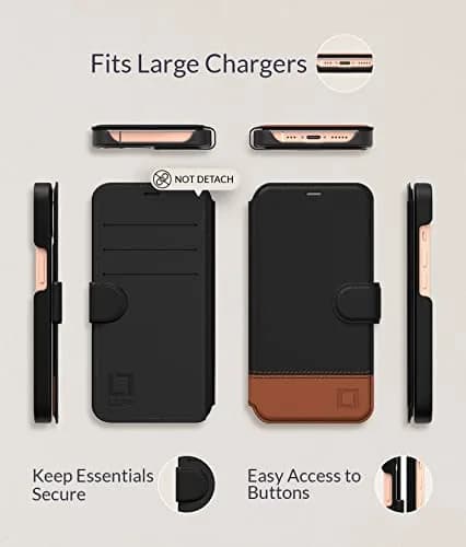 LUPA Legacy iPhone 13 Pro Max Wallet Case | Slim Durable Faux Leather Folio Cover thumbnail 5