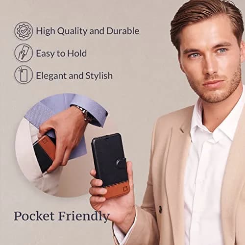 LUPA Legacy iPhone 13 Pro Max Wallet Case | Slim Durable Faux Leather Folio Cover thumbnail 6