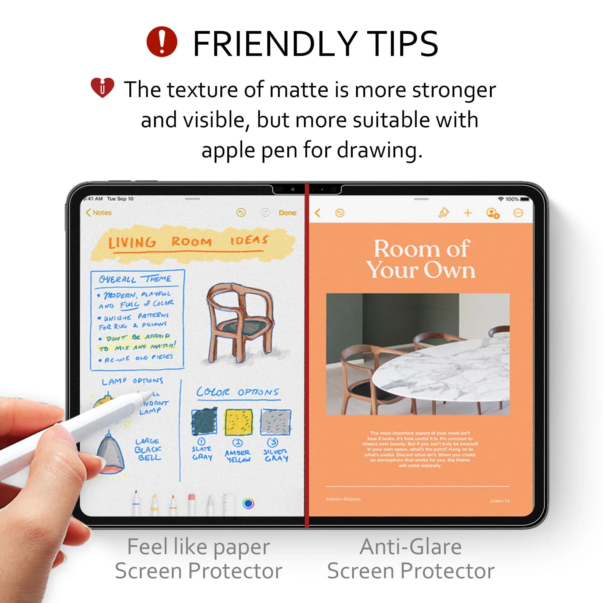 iCarez Anti-Glare Matte Screen Protector for iPad Mini 6/7 8.3-inch | Paper-Feel Stylus Glide - view 7