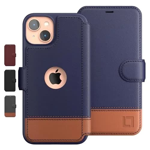 LUPA Legacy Wallet Case for iPhone 13 Mini | Slim Durable Faux Leather Folio Cover thumbnail 1