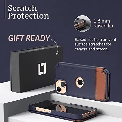 LUPA Legacy Wallet Case for iPhone 13 Mini | Slim Durable Faux Leather Folio Cover thumbnail 5