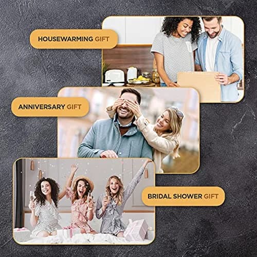Bambüsi Personalized Charcuterie Board 14.5" x 14" Bamboo & Stainless Steel | Engraved Wedding Gift thumbnail 9