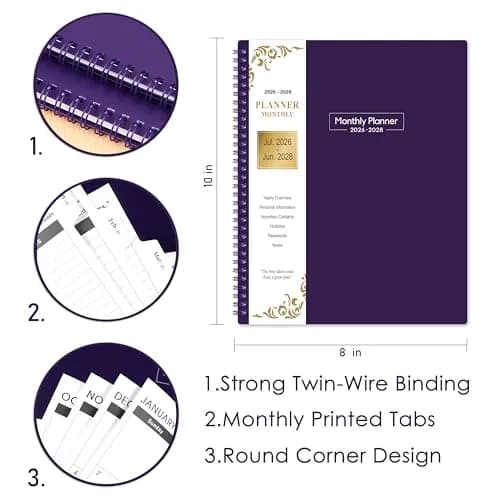 Coboll 2026-2028 Monthly Planner 8.5'' x 11'' | 2-Year Calendar with Thick Paper thumbnail 4