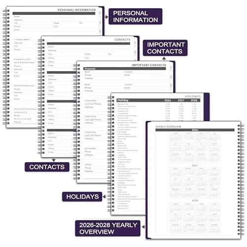 Coboll 2026-2028 Monthly Planner 8.5'' x 11'' | 2-Year Calendar with Thick Paper thumbnail 5