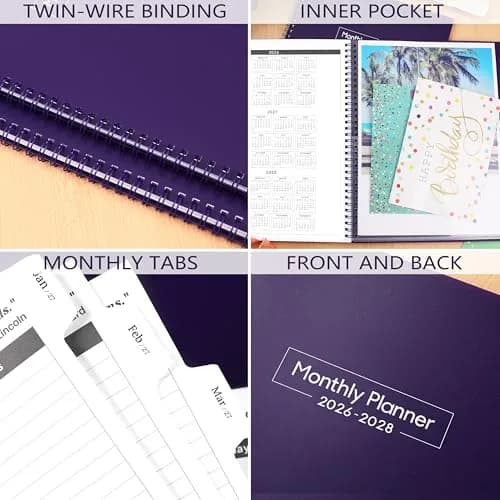 Coboll 2026-2028 Monthly Planner 8.5'' x 11'' | 2-Year Calendar with Thick Paper thumbnail 6