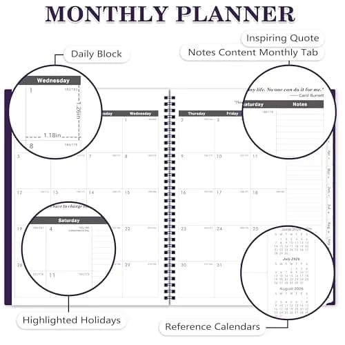 Coboll 2026-2028 Monthly Planner 8.5'' x 11'' | 2-Year Calendar with Thick Paper thumbnail 3