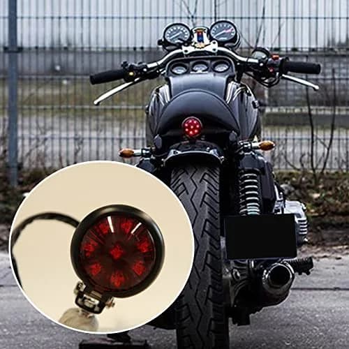keepdsgn Bates Style LED Tail Light Red 12V | Universal Motorcycle Rear Lamp for Cafe Racer, Bobber, Chopper thumbnail 9