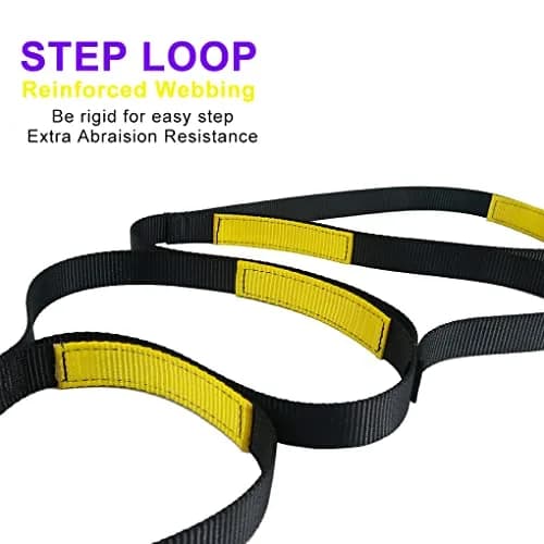 NewDoar Foot Ascender Loop for Climbing Tree Arborist Black Green | Adjustable Rope Climbing Aid thumbnail 6