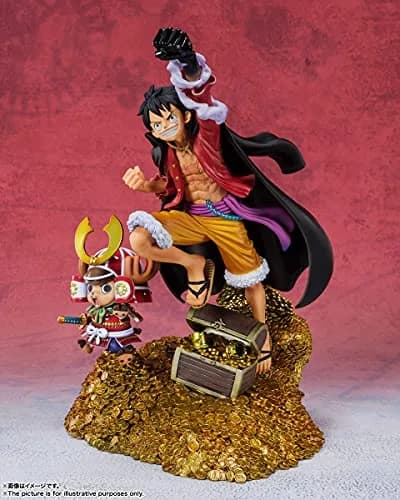 TAMASHII NATIONS Monkey D. Luffy WT100 Commemorative FiguartsZERO Statue 19.05 cm (7.5 inches) | Eiichiro Oda Illustration thumbnail 4