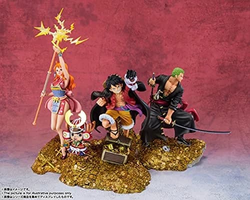 TAMASHII NATIONS Monkey D. Luffy WT100 Commemorative FiguartsZERO Statue 19.05 cm (7.5 inches) | Eiichiro Oda Illustration thumbnail 6