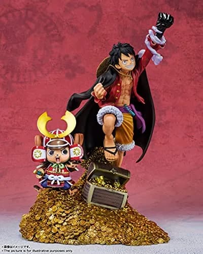 TAMASHII NATIONS Monkey D. Luffy WT100 Commemorative FiguartsZERO Statue 19.05 cm (7.5 inches) | Eiichiro Oda Illustration thumbnail 3