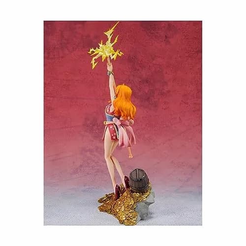 TAMASHII NATIONS One Piece Nami WT100 Commemorative Eiichiro Oda Illustration DAIKAIZOKU HYAKKEI FiguartsZERO Collectible Statue 28cm (11.02 inches) thumbnail 2