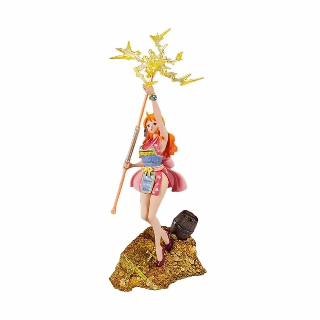 TAMASHII NATIONS One Piece Nami WT100 Commemorative Eiichiro Oda Illustration DAIKAIZOKU HYAKKEI FiguartsZERO Collectible Statue 28cm (11.02 inches) - main product image