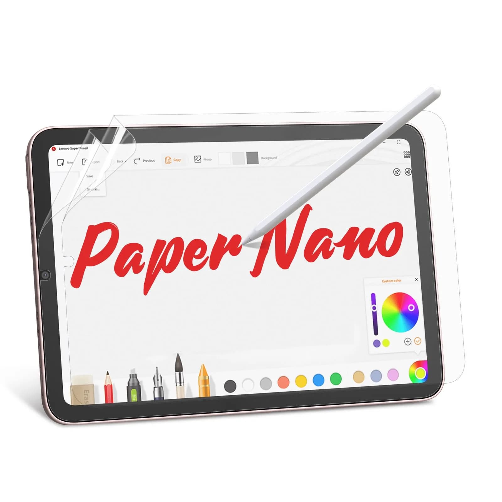 bersem Paperfeel Screen Protector for iPad Mini 7 (A17 Pro) / Mini 6 (8.3 inch) | Matte, Anti-Glare, Apple Pencil Compatible - main product image