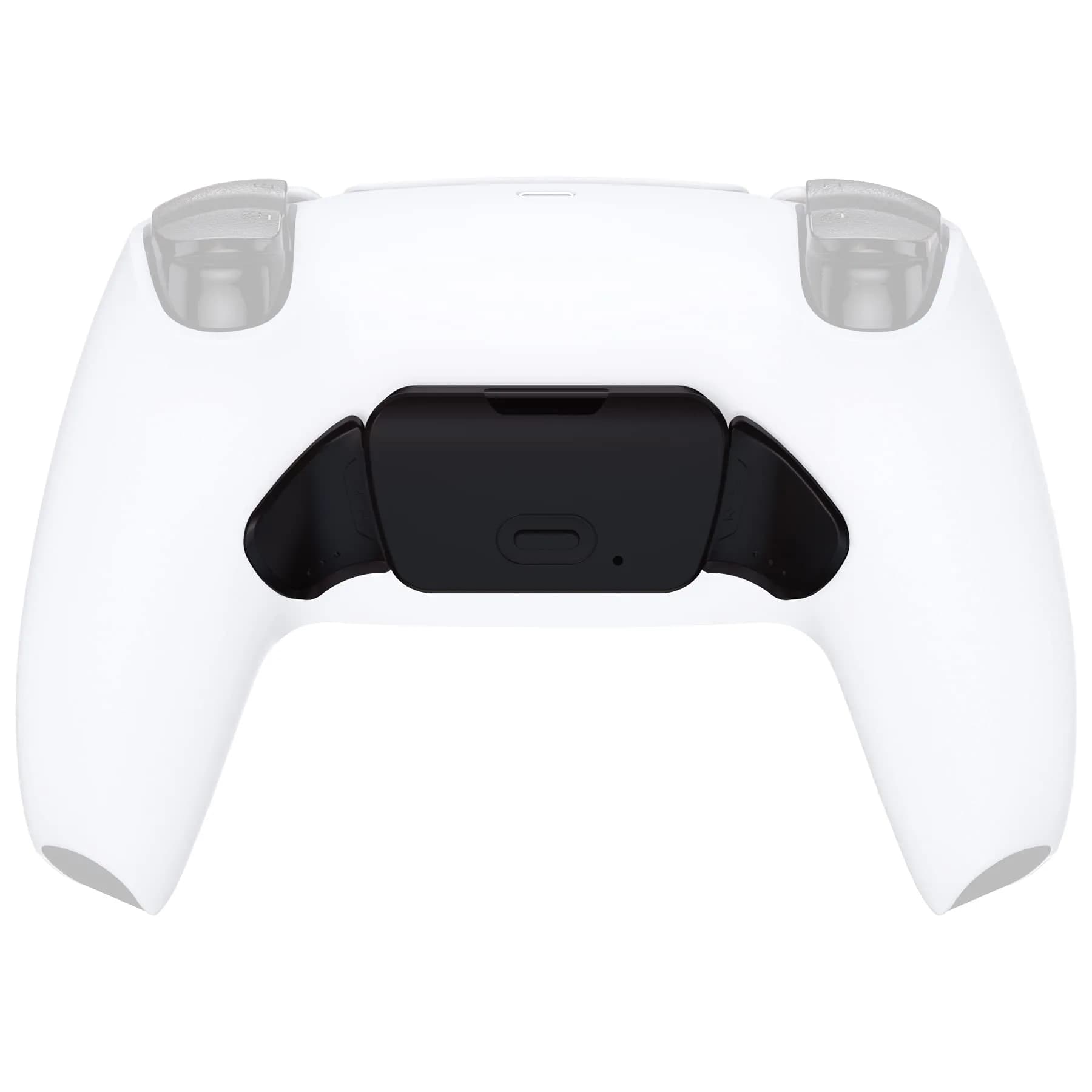 eXtremeRate Starlight Blue Replacement Back Button Housing for PS5 Controller RISE Remap Kit | Ergonomic Design — Solid Black