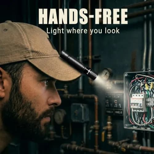 Ansyper CC Mini Flashlight 2-Pack 250 Lumens | Tactical Pen Light with Clip, Water-Resistant thumbnail 5