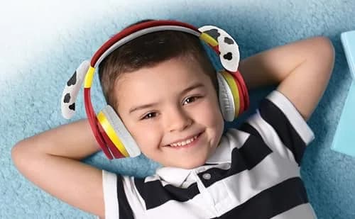 eKids Paw Patrol Marshall Bluetooth Headphones for Kids | Kid-Friendly Stereo Sound thumbnail 4