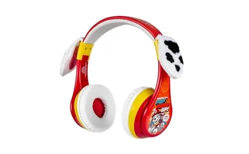 eKids Paw Patrol Marshall Bluetooth Headphones for Kids | Kid-Friendly Stereo Sound thumbnail 1