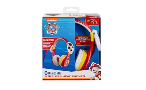 eKids Paw Patrol Marshall Bluetooth Headphones for Kids | Kid-Friendly Stereo Sound thumbnail 8
