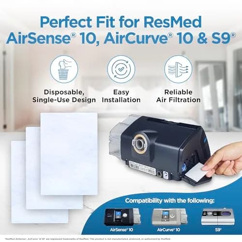 RespLabs CPAP Filters for ResMed AirSense 10 & AirCurve 10, 180 Count | 3+ Year Supply thumbnail 2