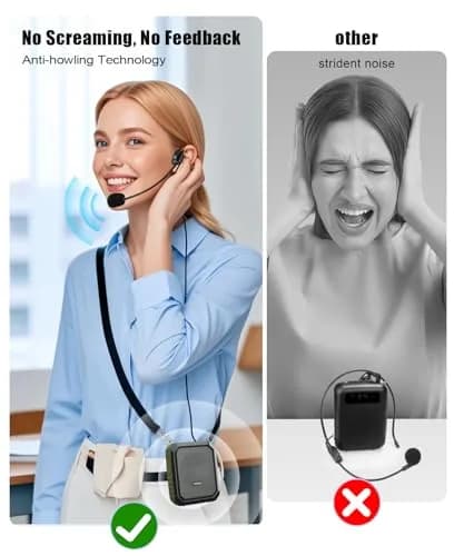 SHIDU Voice Amplifier for Teacher with Portable Microphone Waterproof | 18W Bluetooth PA System, 12H Battery, IPX5 Waterproof thumbnail 3