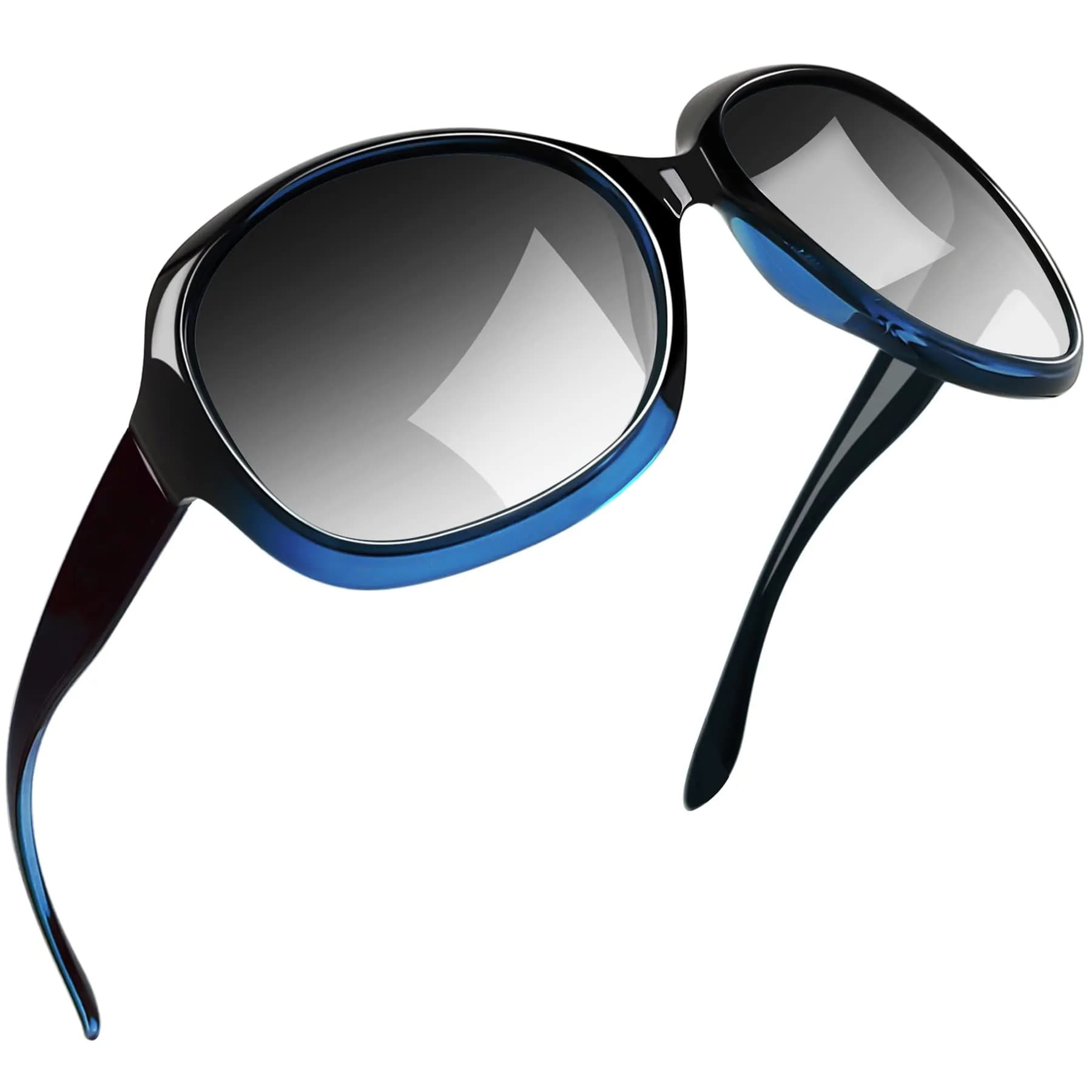 Joopin Oversized Butterfly Sunglasses for Women | Polarized UV400 Protection — B12-gradient Blue/Black Gradient