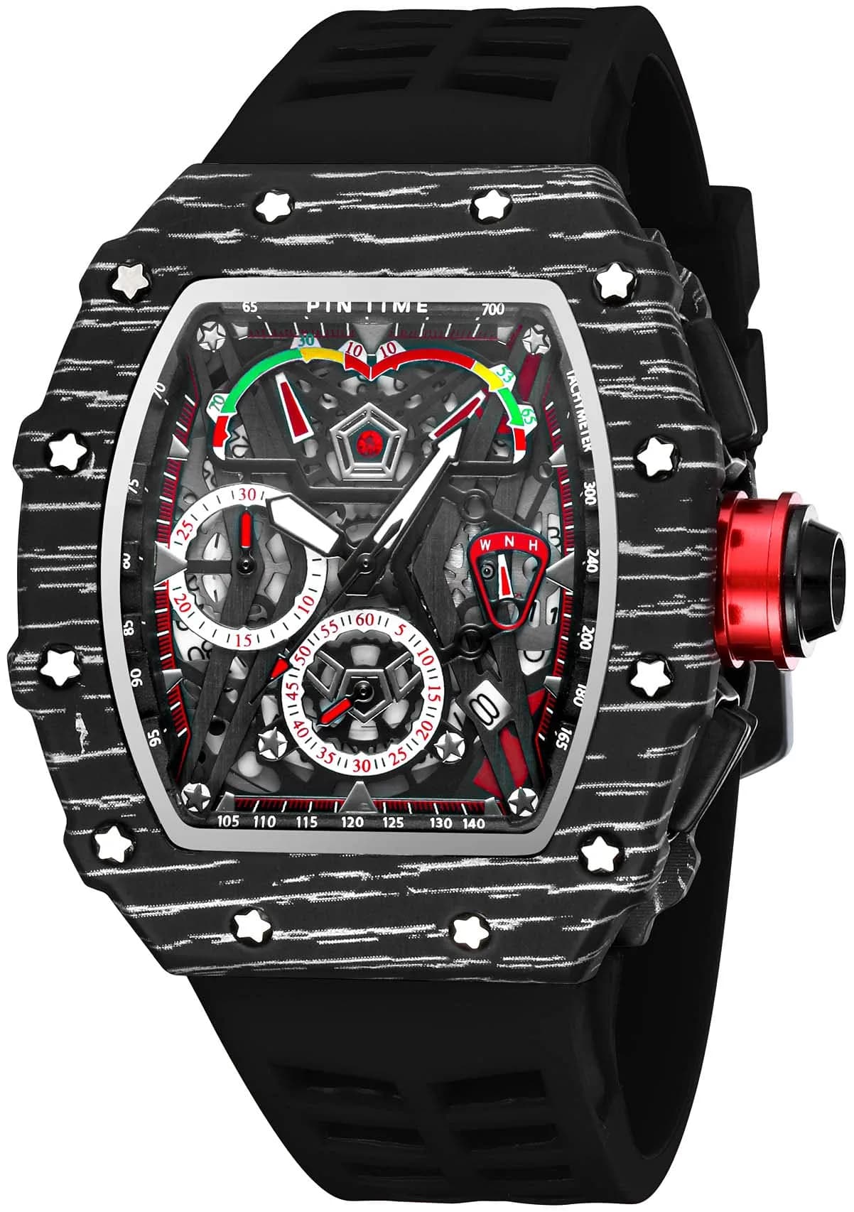FANMIS Tonneau Square Watch for Men | 45mm Case, Japanese Quartz Movement, Water Resistant 30M - main product image