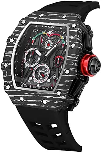 FANMIS Tonneau Square Watch for Men | 45mm Case, Japanese Quartz Movement, Water Resistant 30M thumbnail 4