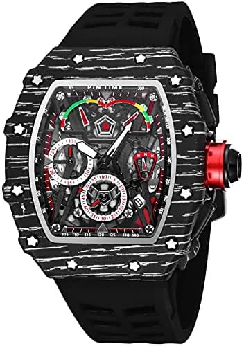 FANMIS Tonneau Square Watch for Men | 45mm Case, Japanese Quartz Movement, Water Resistant 30M thumbnail 1