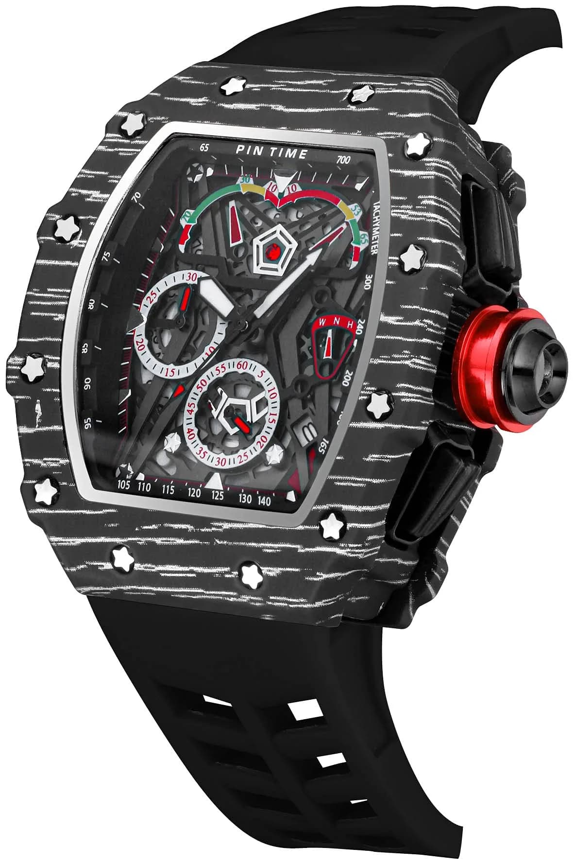 FANMIS Tonneau Square Watch for Men | 45mm Case, Japanese Quartz Movement, Water Resistant 30M - view 4