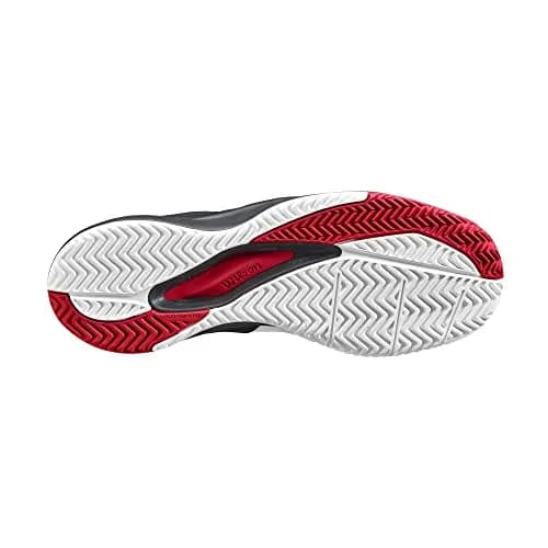 Wilson Rush Pro Ace Men's Tennis Shoe - White/Black/Poppy Red | All Court Stability & Comfort (70-120 chars) thumbnail 5