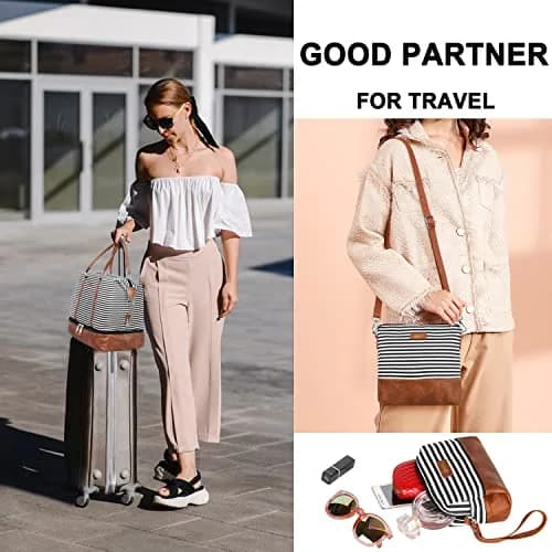 IBFUN Weekender Bags for Women, 21" Travel Duffle Bag with Shoe Compartment | Spacious, Waterproof & Lightweight thumbnail 3