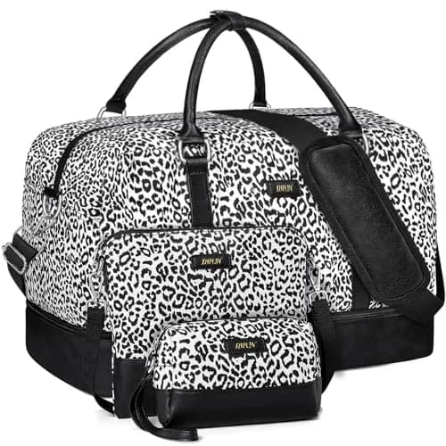 IBFUN Weekender Bags for Women, 21" Travel Duffle with Shoe Compartment | Large Capacity & Waterproof thumbnail 1