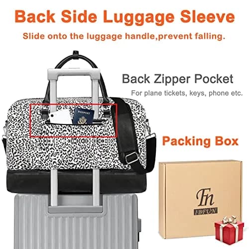 IBFUN Weekender Bags for Women, 21" Travel Duffle with Shoe Compartment | Large Capacity & Waterproof thumbnail 5