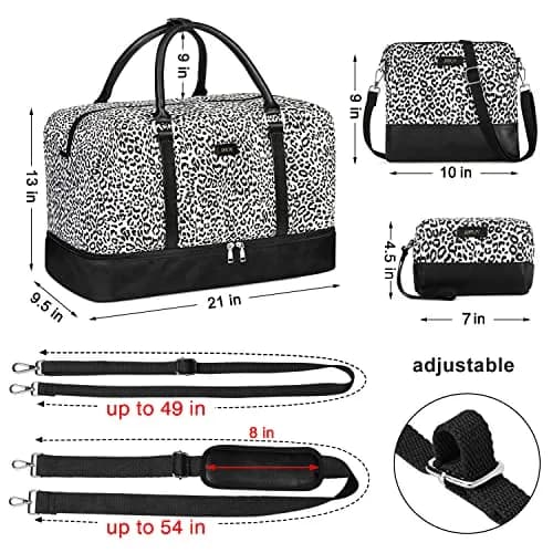 IBFUN Weekender Bags for Women, 21" Travel Duffle with Shoe Compartment | Large Capacity & Waterproof thumbnail 6