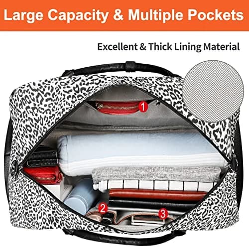 IBFUN Weekender Bags for Women, 21" Travel Duffle with Shoe Compartment | Large Capacity & Waterproof thumbnail 7