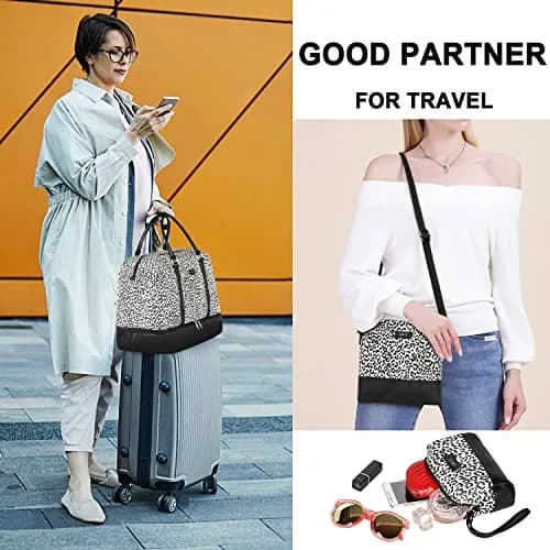 IBFUN Weekender Bags for Women, 21" Travel Duffle with Shoe Compartment | Large Capacity & Waterproof thumbnail 3