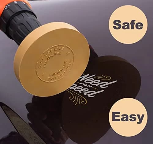 S SATC Decal Remover Eraser Wheel 2-Pack with Drill Adapter Kit | Removes Vinyl, Pinstripes & Graphics thumbnail 3