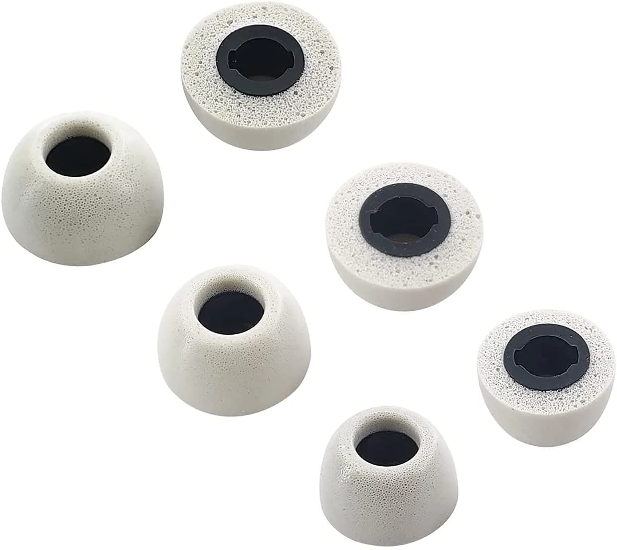 ALXCD Silver Foam Eartips for Sony WF-1000XM4 Earbuds | 6 Pairs S/M/L - main product image
