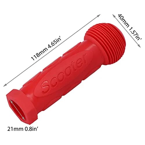 Gladeer Kids Scooter Handle Grips Replacement Handlebars 21mm-24mm Inner Diameter | 2-Pack Red thumbnail 4