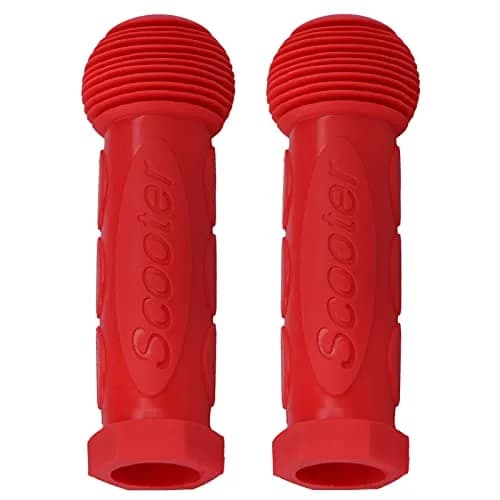 Gladeer Kids Scooter Handle Grips Replacement Handlebars 21mm-24mm Inner Diameter | 2-Pack Red thumbnail 2