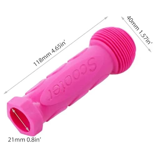 Gladeer Kids Scooter Handle Grips - Replacement Pink Handlebars for 2/3/4 Wheel Scooters & Bikes (2-Pack) - view 4