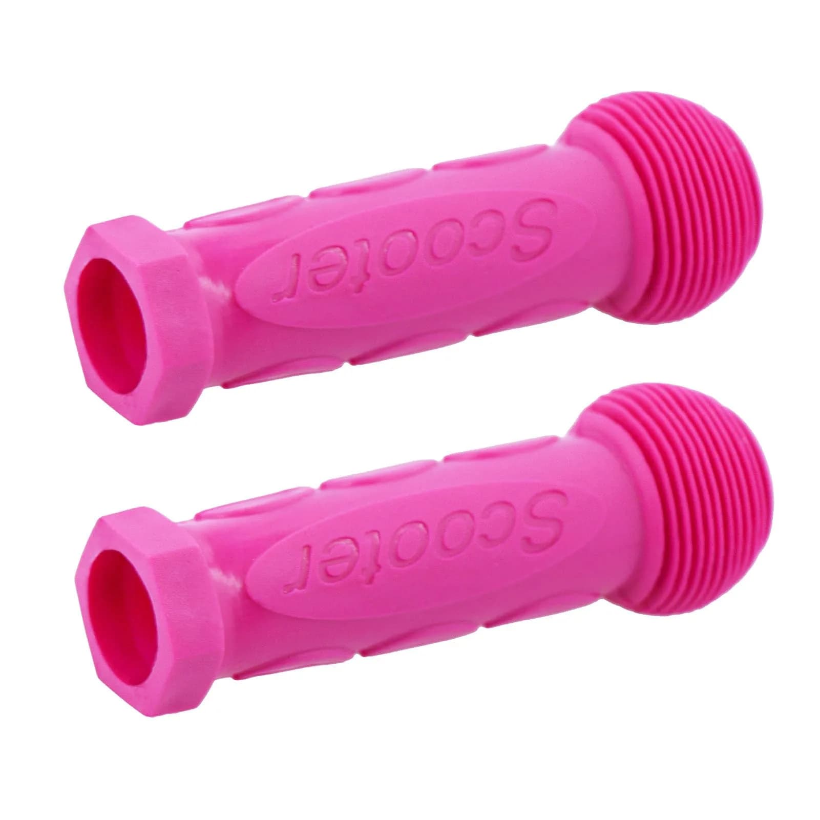Gladeer Kids Scooter Handle Grips Replacement Handlebars for 2/3/4 Wheels Child Kick Scooters Bike Rocking Car, 2-Pack (Orange) — Pink